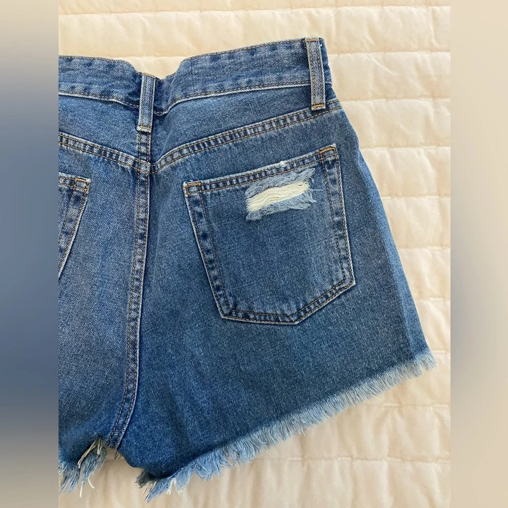 Just Black Denim Ripped Denim Shorts- women’s medium